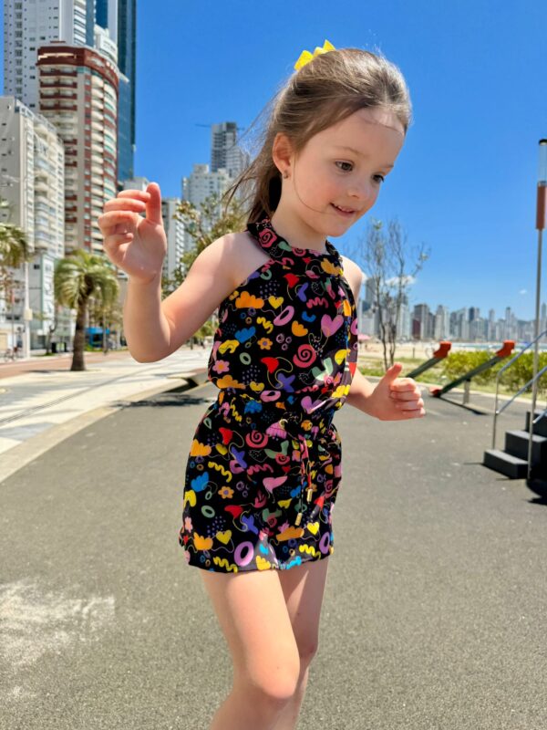 VESTIDO GOLA NUVENS E CORAÇÕES - Imagem 3