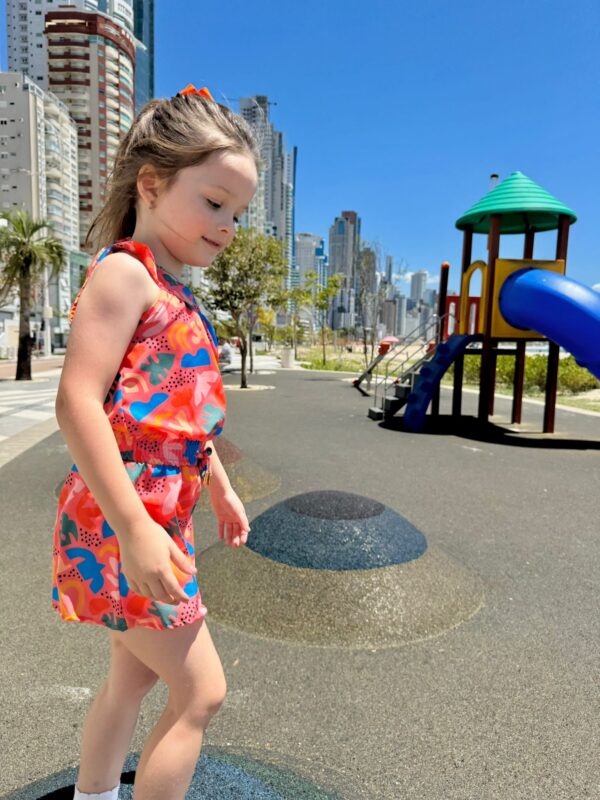 VESTIDO GOLA FOLHAS ABSTRATO - Imagem 10