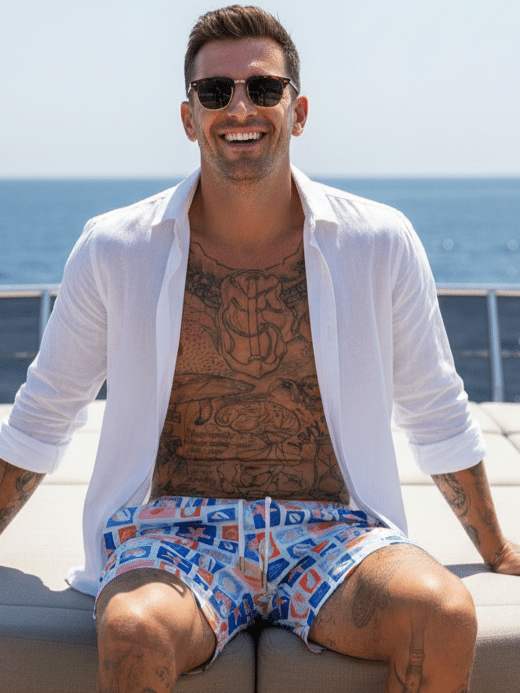 SHORTS ELASTIC ELEMENTOS MARITIMOS - Imagem 4