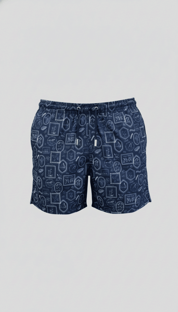 SHORTS ELASTIC SELOS MARINHO