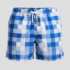 SHORTS XADREZ AZUL