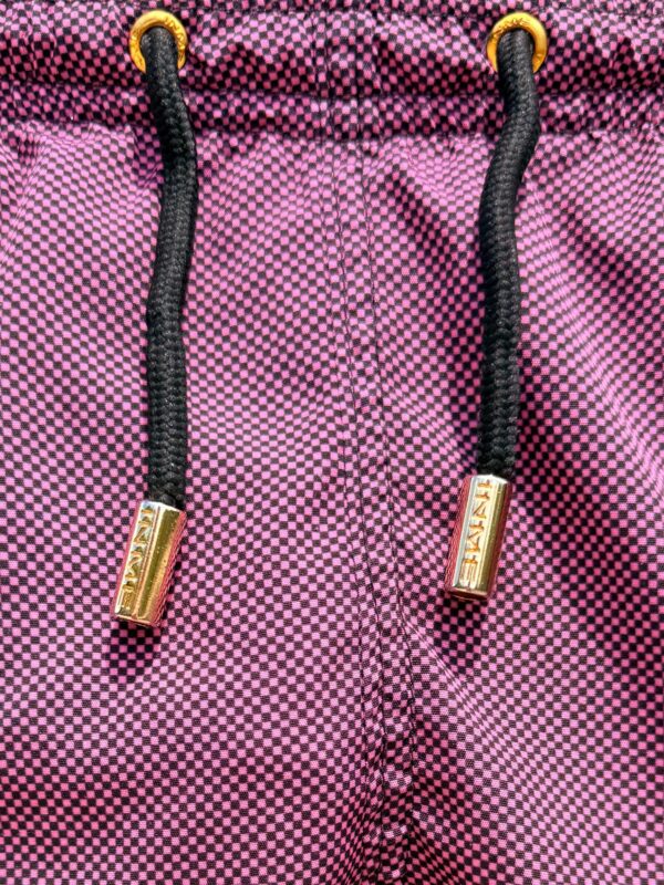 Alternative view of SHORTS ELASTIC MICRO QUADRICULADO ROSA E PRETO