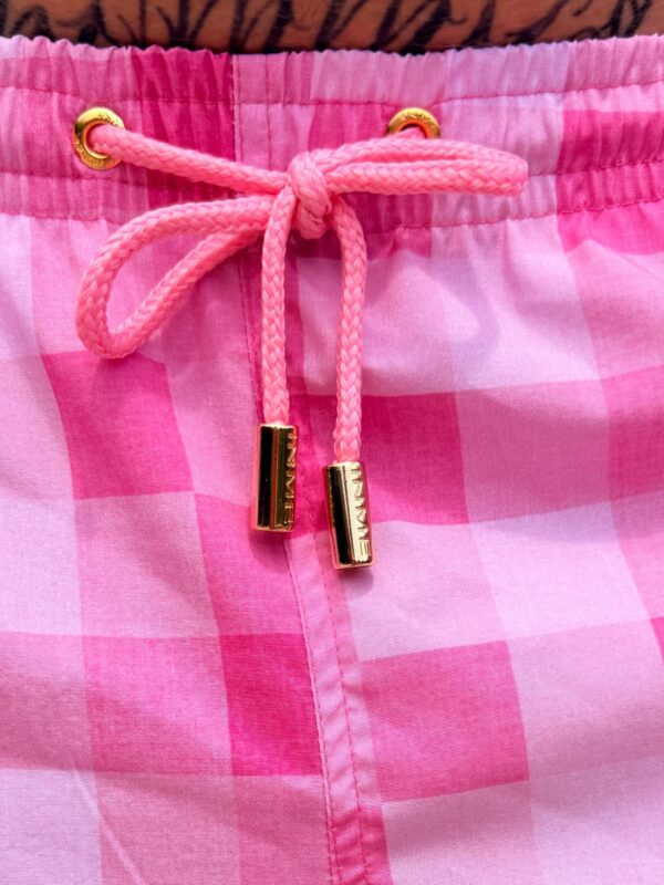 Alternative view of SHORTS XADREZ ROSA