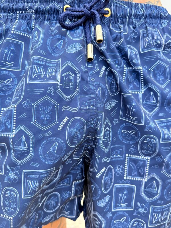 Alternative view of SHORTS ELASTIC SELOS MARINHO